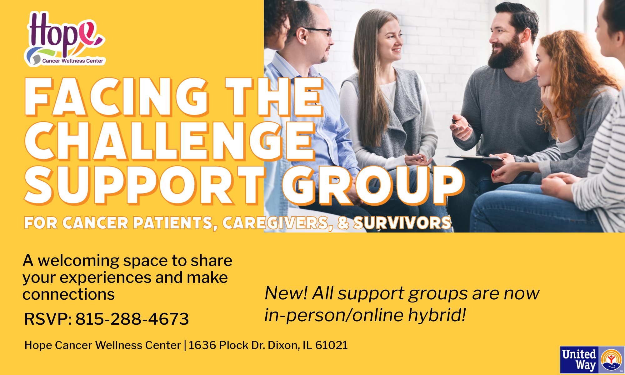 SUPPORT GROUPS – JUNE DATES - Hope Cancer Wellness Center